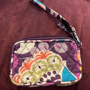 Vera Bradley small wristlet in “plum crazy”